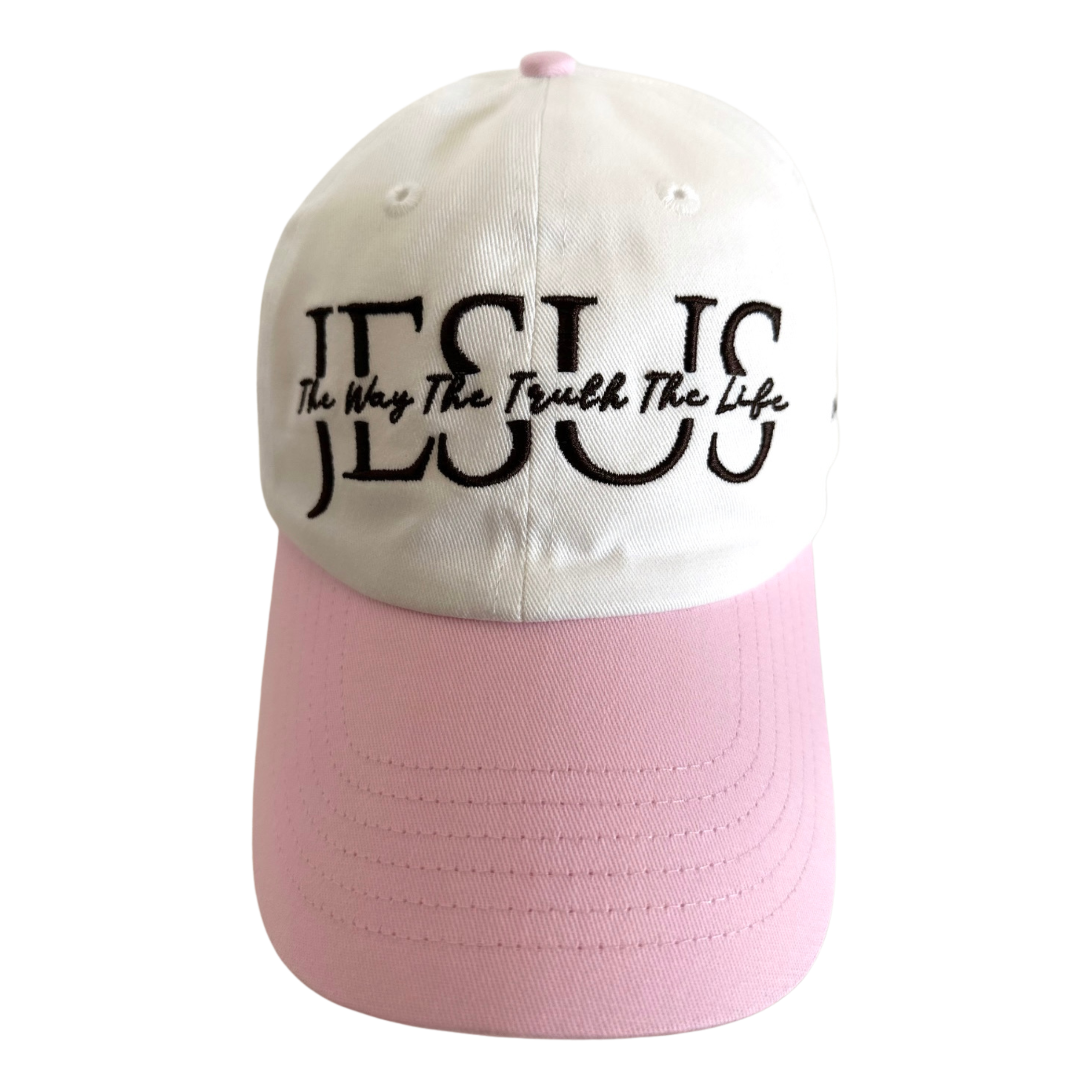 Casquette ''Jesus'' (rose/blanc) SOUTH DRIP