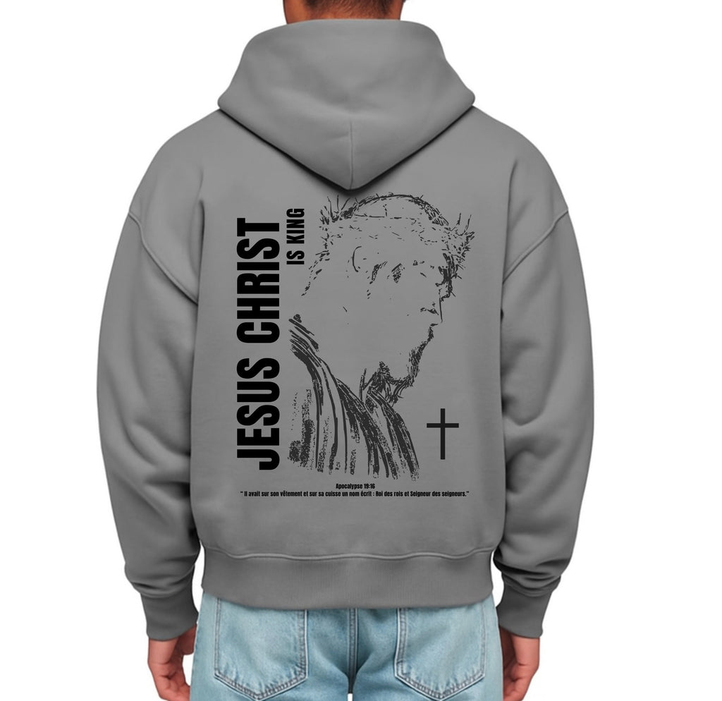 Hoodie Zippé "Jésus is King" SOUTH DRIP