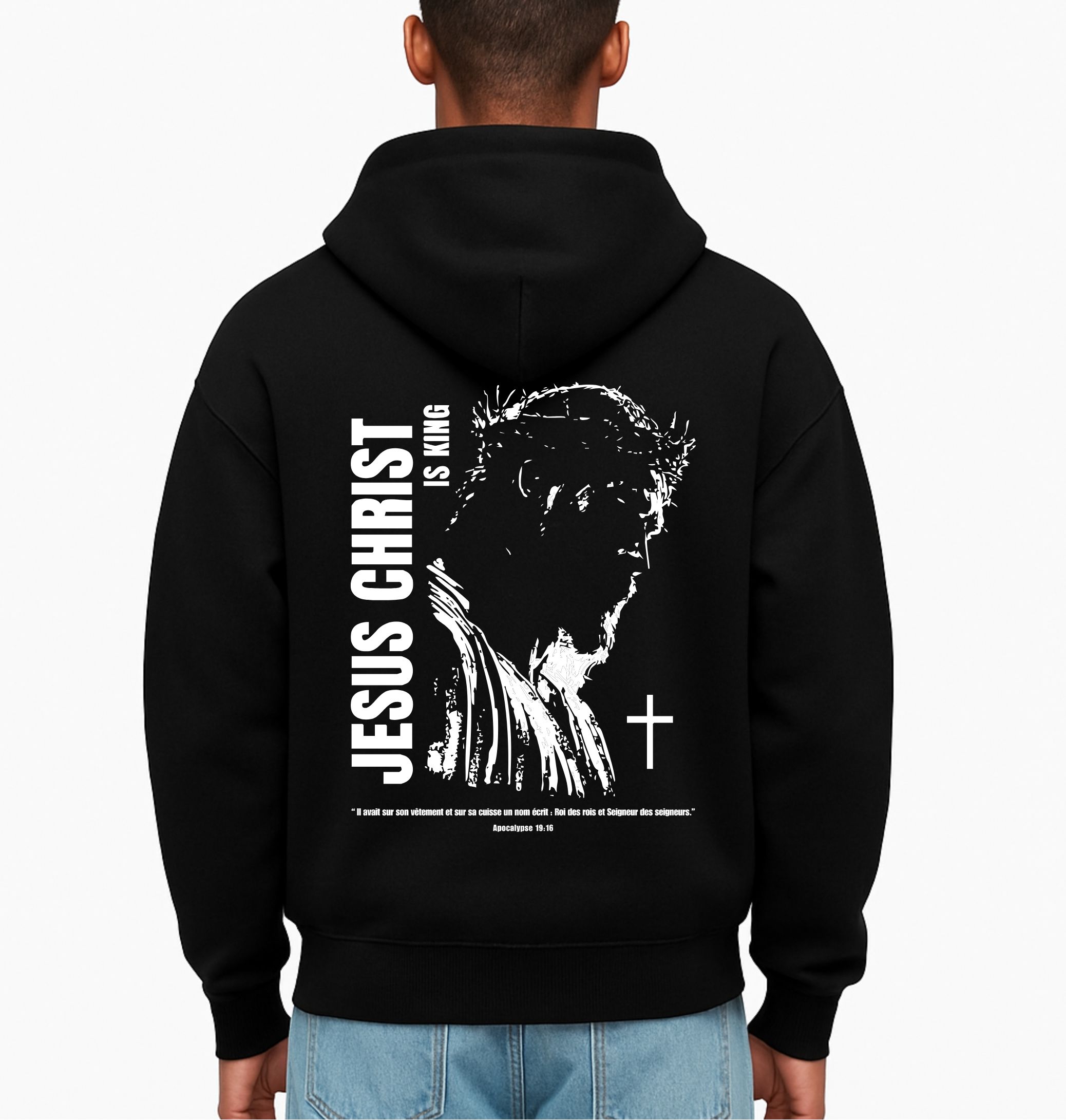 Hoodie Zippé "Jésus is King" SOUTH DRIP